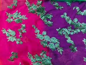 Embroidered Silk Saree
