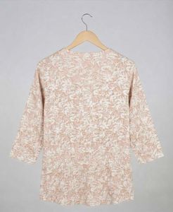 Chic Printed V-Neck Short kurta top