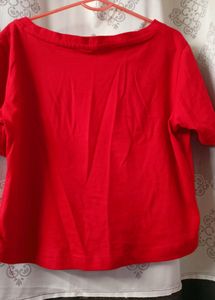 BTS Crop Top Red To