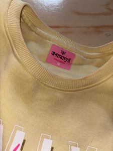 Yellow "Only Good Vibes" Sweatshirt