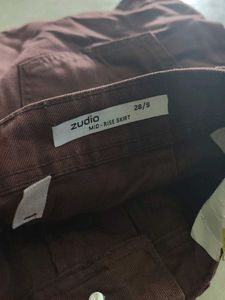 Stylish Maroon Cargo Skirt