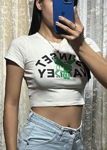 Cream Sunset Valley Graphic T-Shirt