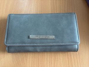 Grey Textured Clutch Wallet