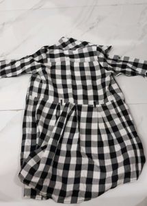 Checked Shirt Dress