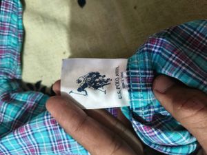 US polo blue checked shirt