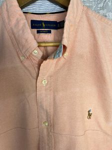 Ralph Lauren Peach Button-Down Oxford Shirt