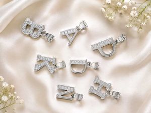 92.5 Sparkling Alphabet Charms with hallmark