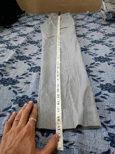 men silver formal pant