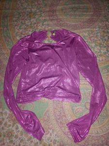 Sparkly Purple Long Sleeve Top