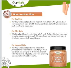 OurHerb Natural Sandalwood Powder Face Pack