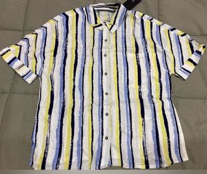 VERO MODACurve Women Casual Stripes WhiteShirt