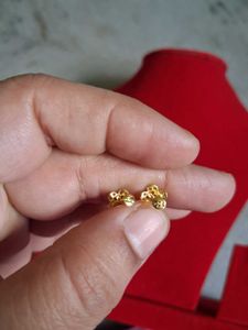 Heart Stud Earrings gold 22crt