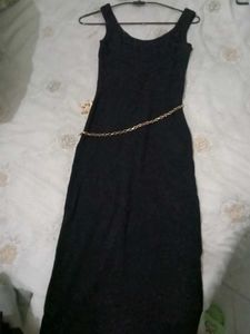 Black Sleeveless Maxi Dress