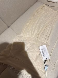 Pearl Embellished backless mini Dress