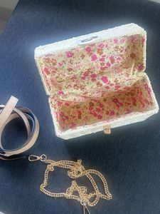 Woven Top Handle Bag