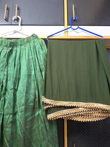 Green Silk Lehenga Choli Set💚💚
