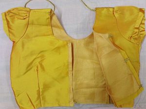 Vibrant Yellow Silk Blouse