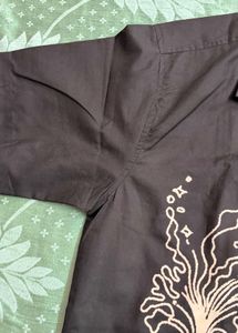Fun Black Button-Up Shirt