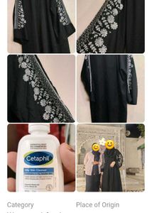 ❤️‍🩹🎉Abaya with Silver Embroidery