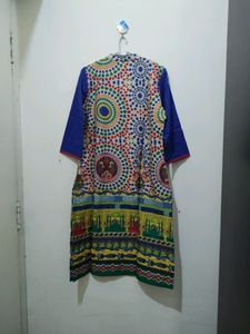 Shree Multicolour Temple Floral Print Kurta