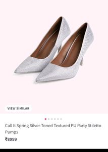 Silver Glitter Party Stiletos pump