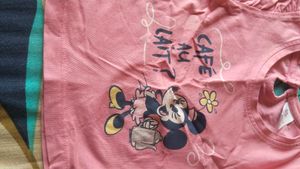 Cute Minnie Mouse Top &amp; Skirt Set