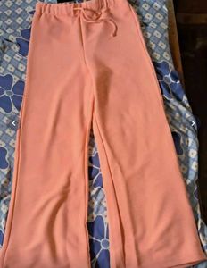 Peach Wide Leg Pants
