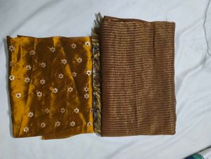 Beautiful Ethnic saree with blouse