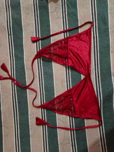 freesize Maroon Lingerie Set - Nightwear 5 pieces