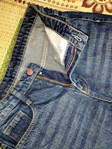 Blue Wash Straight Leg Jeans