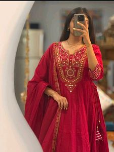 NEW ARRIVALS ANARKALI KURTI SET