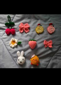 20 random crochet keychains