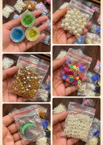 Craft Supplies Kit - Beads, Glitter &amp; Sequins