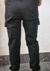 Black Cargo Joggers