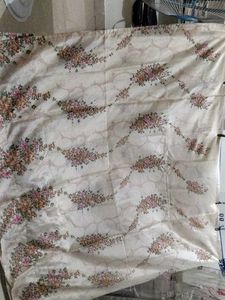 Elegant Floral Print Dress Material