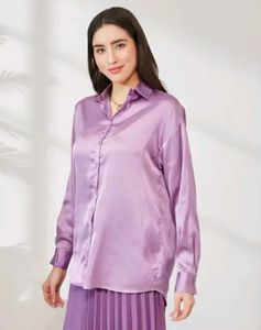 Shein Satin Button-Up Shirt