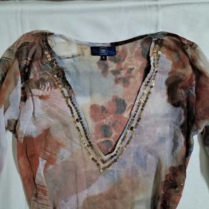 Y2k Vintage Forest Fairy Desi Chatpati Kurti Top