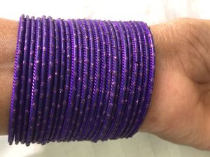 Purple Bangles Set - 2 dozens