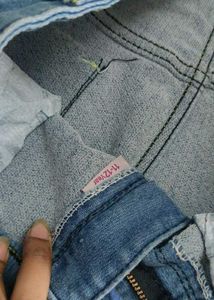Cute Planet Embroidered Jeans