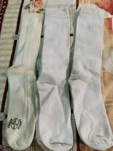Vintage White Socks Set Of 3
