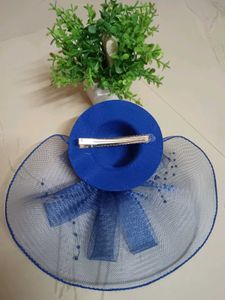 Combo Set Designer Blue Scarf &amp; Hair Accessory