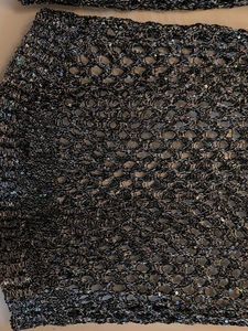 Sparkly Knit Top- mesh