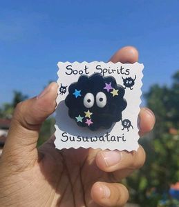 SHINY Ghibli SOOT SPIRIT Bag | Brooch Pin 🖤