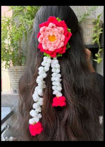 Handmade Crochet Flower Hair Accessories