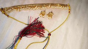 pearl work necklace