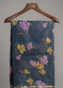 Elegant Floral Print Saree