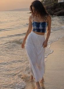 Tie-dye festive top with Shell Details