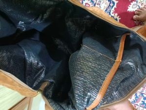 Unique Brown Embossed Hobo Bag