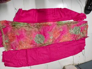 Vibrant Floral Kurta Set with Dupatta