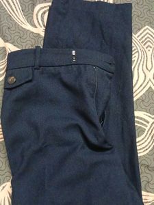 Classic Blue Wide Leg Trousers